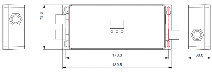 RGBW 4 ช่องสัญญาณ DMX512 ตัวถอดรหัสเอาต์พุตพิกัดกลางแจ้ง IP67 กันน้ำสูงสุด 720W 0