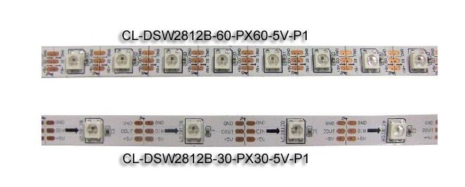 5VDC WS2812B ไฟ LED Strip แบบดิจิตอลแอดเดรส 30 พิกเซล / M และ 30 LEDs / M 1